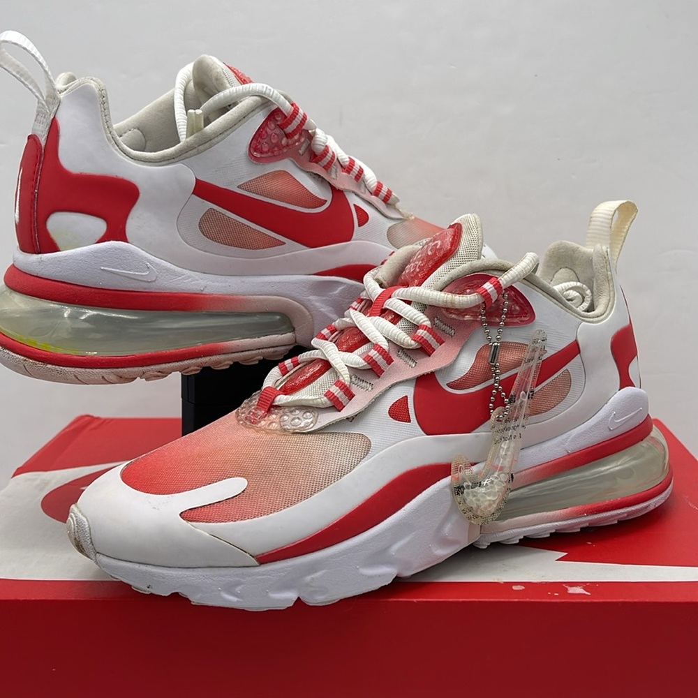 Nike WMNS Sneakers AIR MAX 270 REACT SE
WHITE/TRACK RED-BARELY ROSE BV3387 100 - Picture 8 of 16
